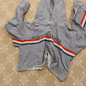 Spiritual Gangster cropped hoodie